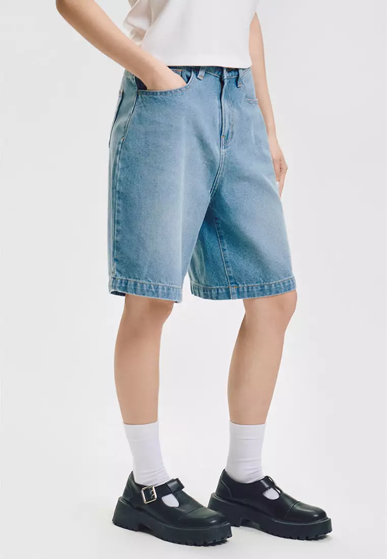Bermuda Tinted Denim Shorts