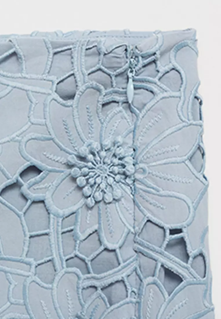 Embroidered Cotton Skirt