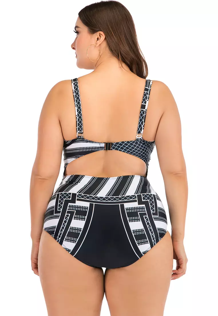 Plus Size Printed Swimsuit