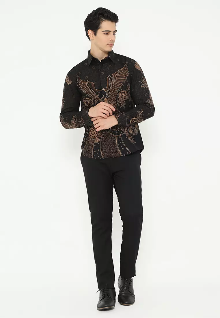 Kemeja Batik Pria Slimfit Jayanasa - Black