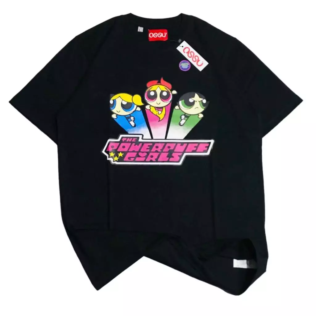 Ossu The Powerpuff Girls Flying Out Tshirt