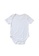 Viva Felicity white Short Sleeves Baby Bamboo Romper A6127KA65B5D1DGS_1