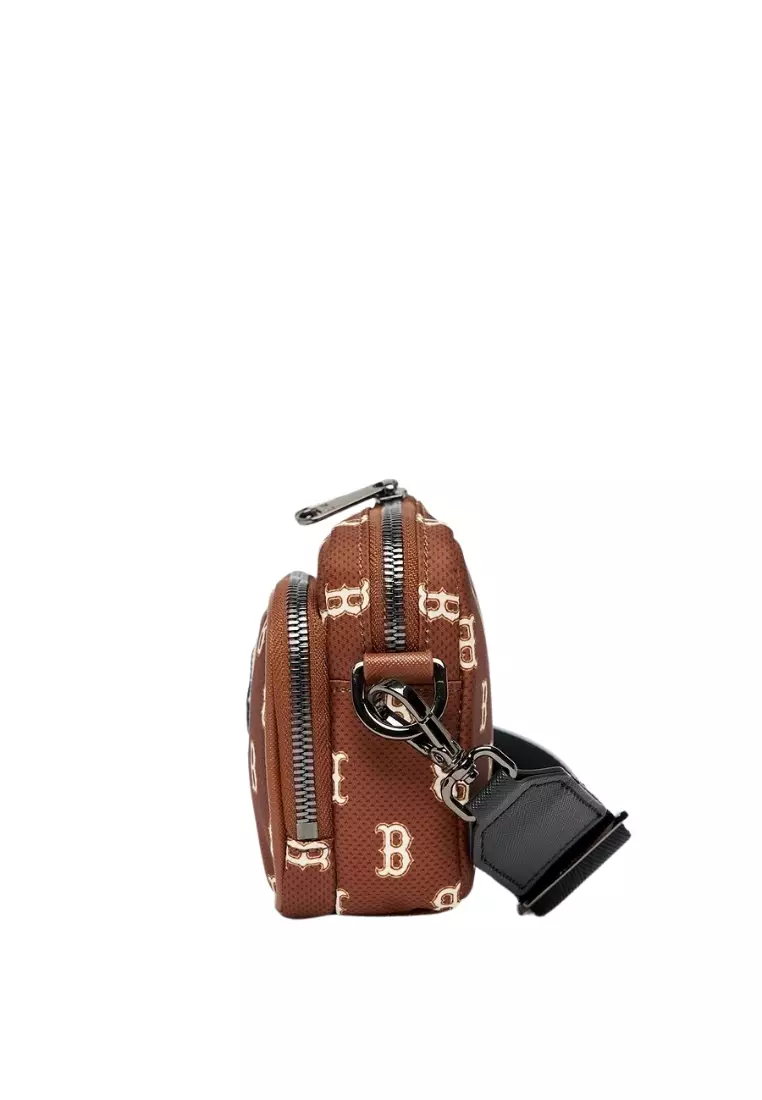 Monogram Mini Cross Bag - Boston Brown