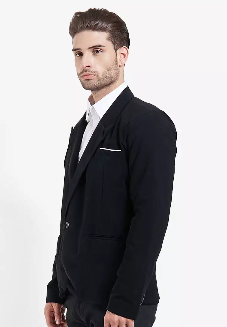 Jual Crows Denim Crows Denim Jas Stand Up Black Style Original 2024