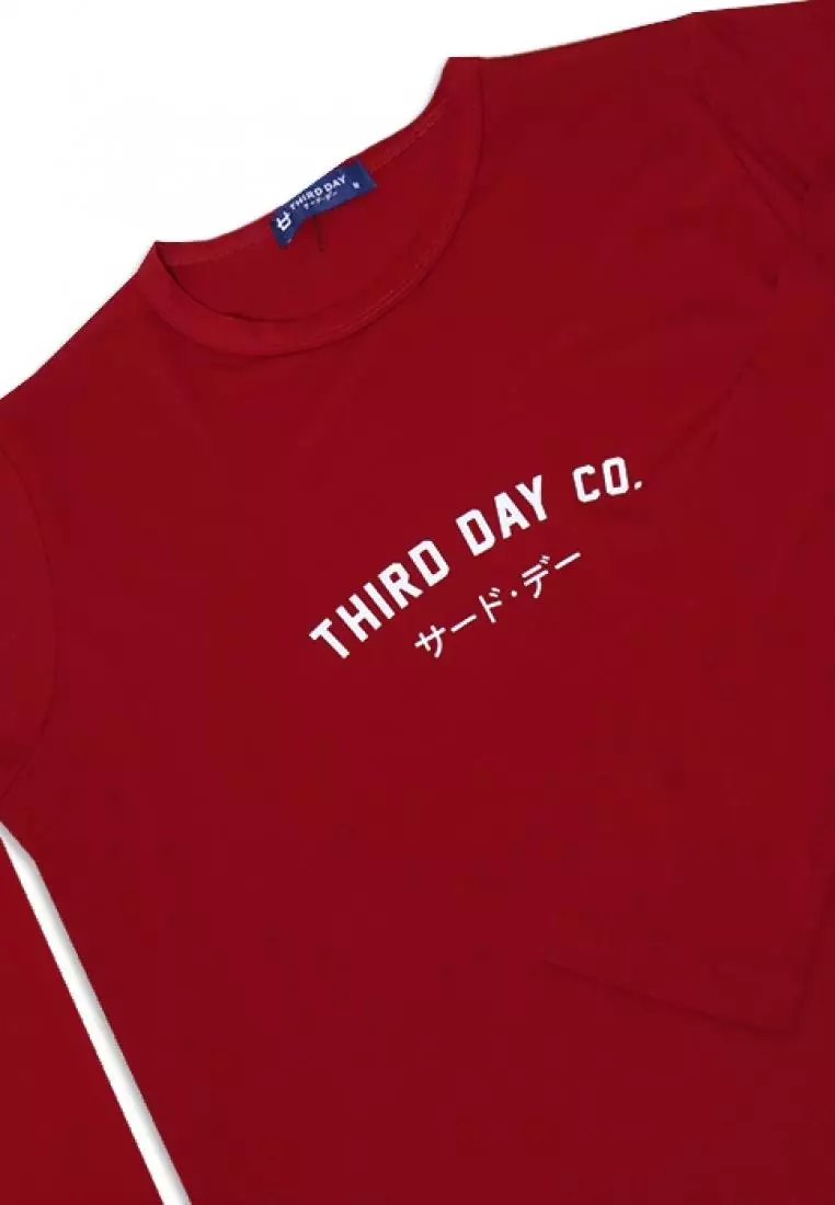 LTC13 mls tdco merah maroon kaos tangan panjang hijab