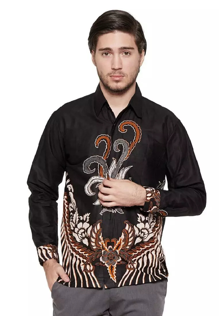 Ayam Kemeja Batik Exclusive Premium Pria Casual Modern Lengan Panjang
