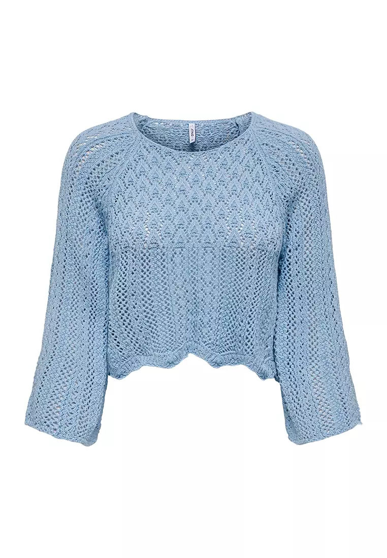 Buy ONLY Nola Cropped Knitted Pullover Online | ZALORA Malaysia