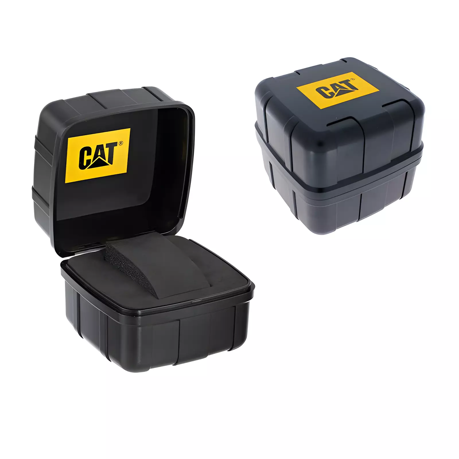 Jam Tangan Analog Pria - Black -Yelow Rubber Strap - CAT LF.111.27.137