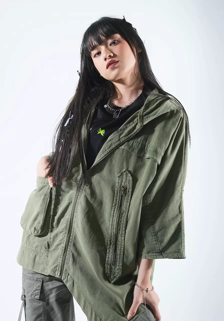 Jaket Wanita Bora Army