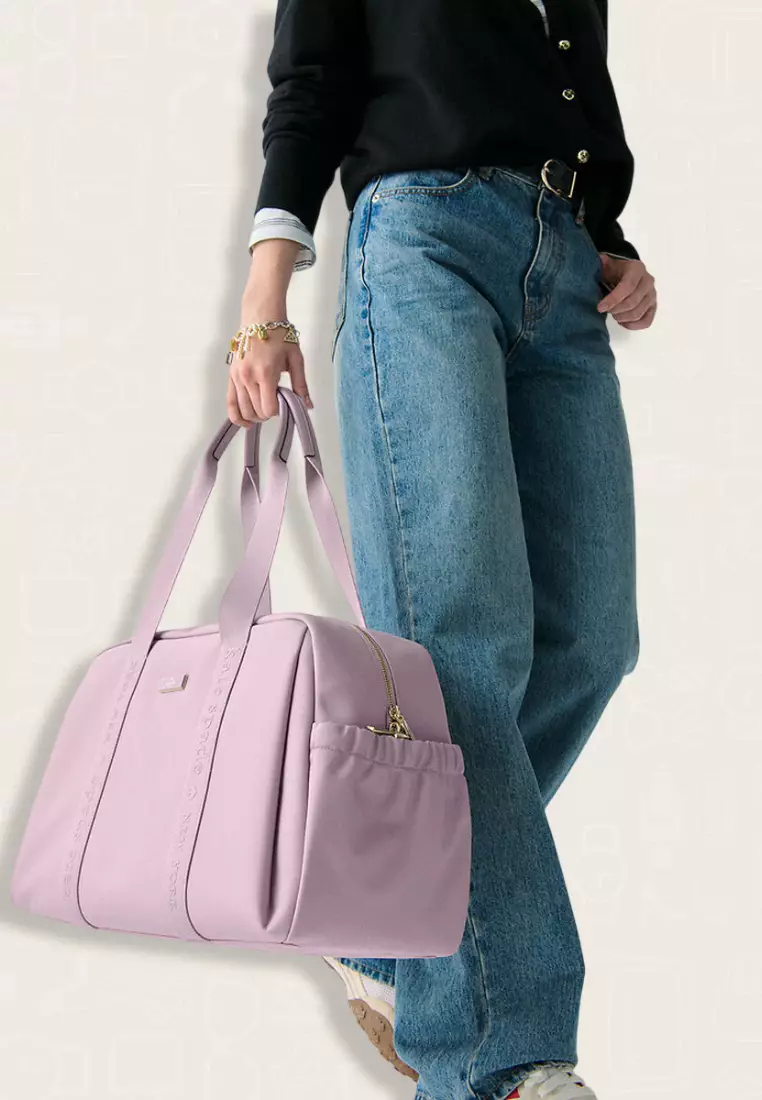 Kate Spade Carter Nylon Large Weekender Lavender Smoke