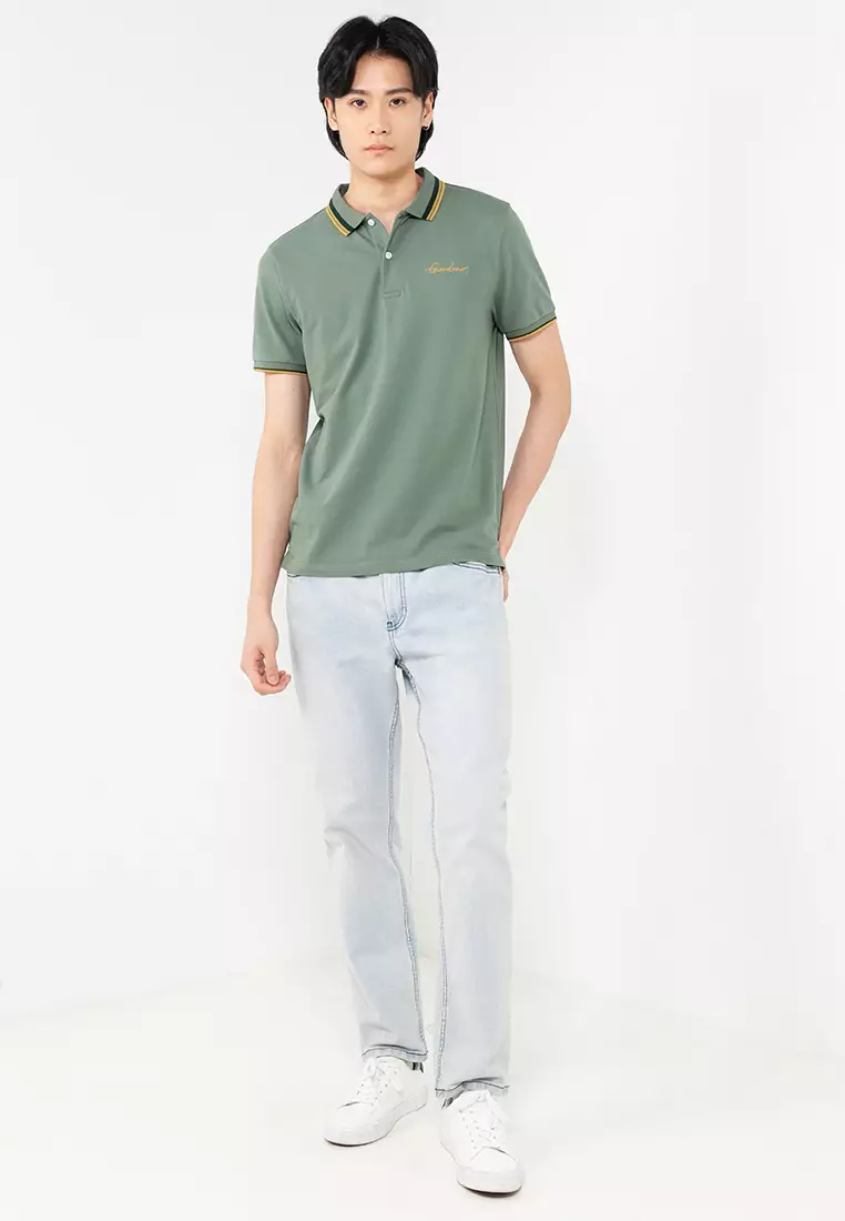 Buy GIORDANO Men's Signature Embroidery Polo Online | ZALORA Malaysia