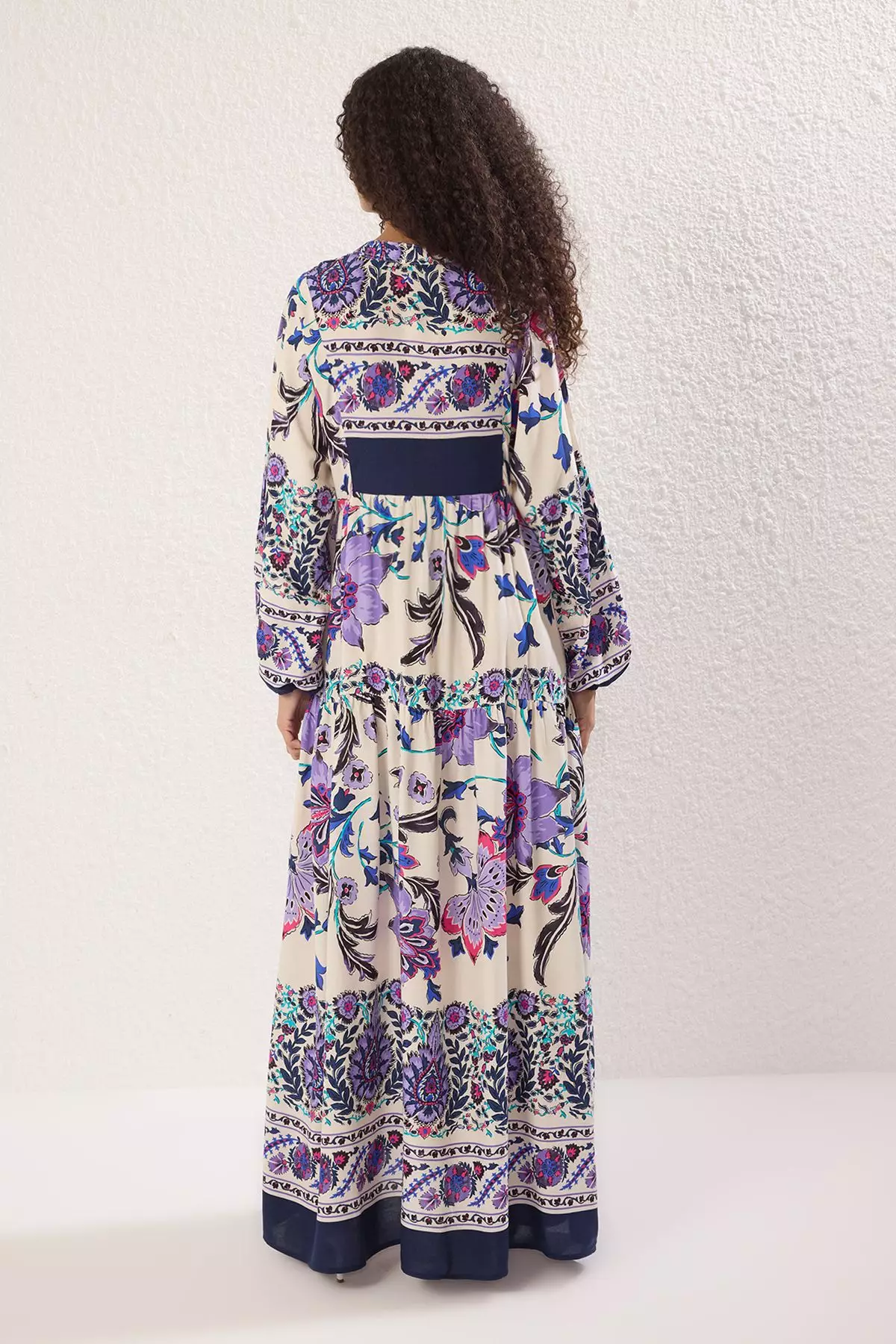 Purple Viscose Woven Dress TCTSS24EB00221