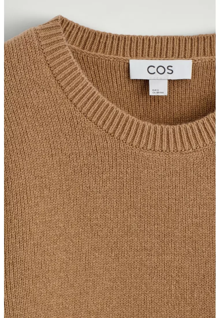 MERINO WOOL CREW-NECK JUMPER