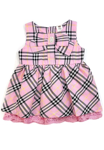 Toffyhouse black and pink and yellow Toffyhouse Pink Plaid Garden Party FC218KA6C43381GS_1