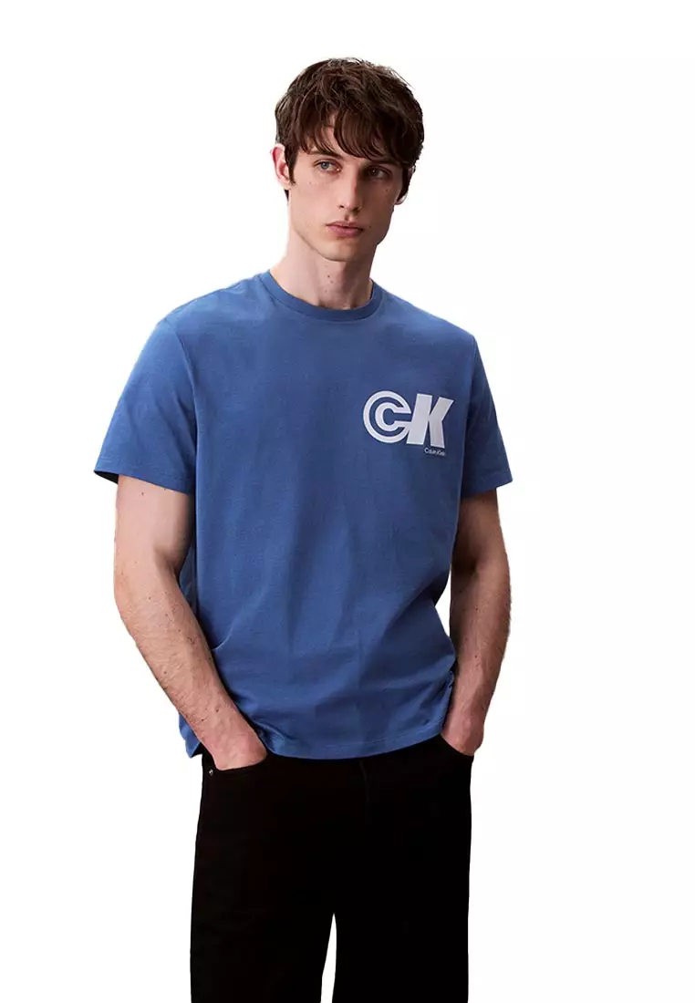 Buy Calvin Klein CKJ T-Shirts Blue 2025 Online | ZALORA Philippines