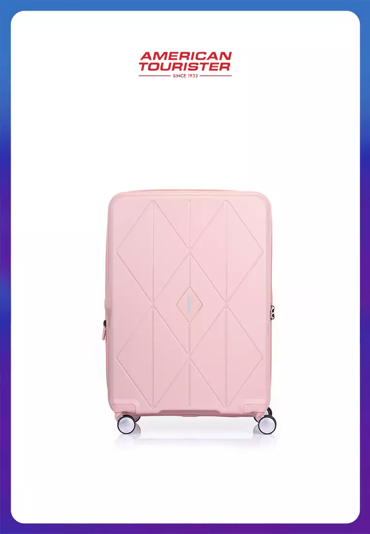 American Tourister Koper Hardcase Argyle Medium 25 Inch EXP TSA V2 - Antique Pink