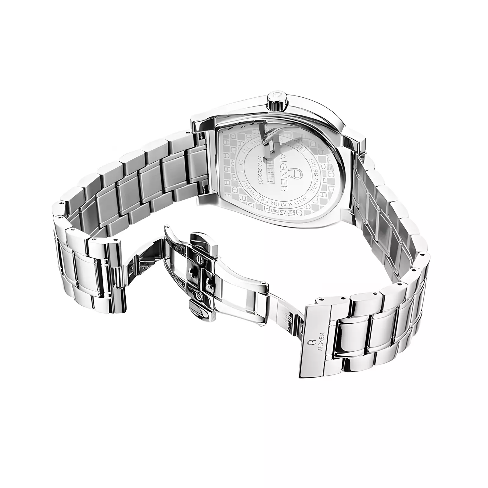 Aigner Daiano - Jam Tangan Analog Pria - Blue Dial - All Silver Stainless Steel - AGW.269006 