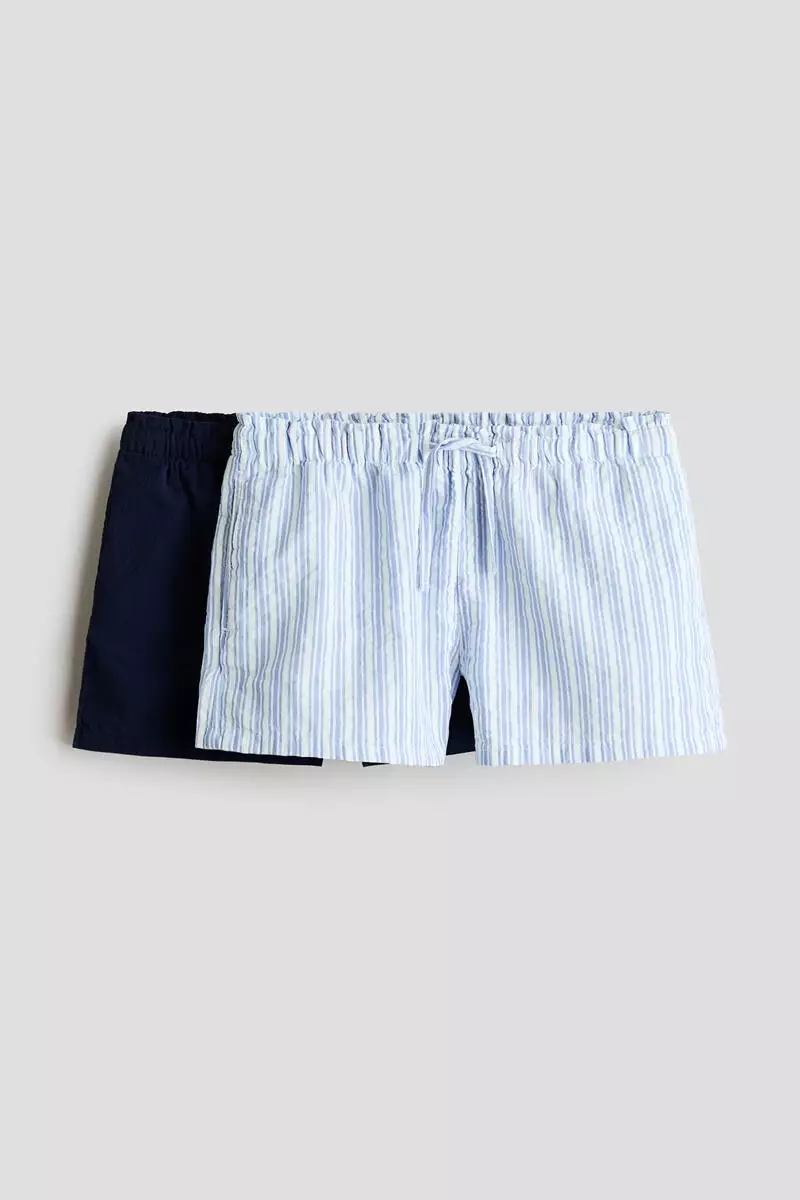 2-pack cotton shorts