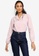 Lubna pink V-neck Collar Embroidered Blouse 17930AA2603765GS_1