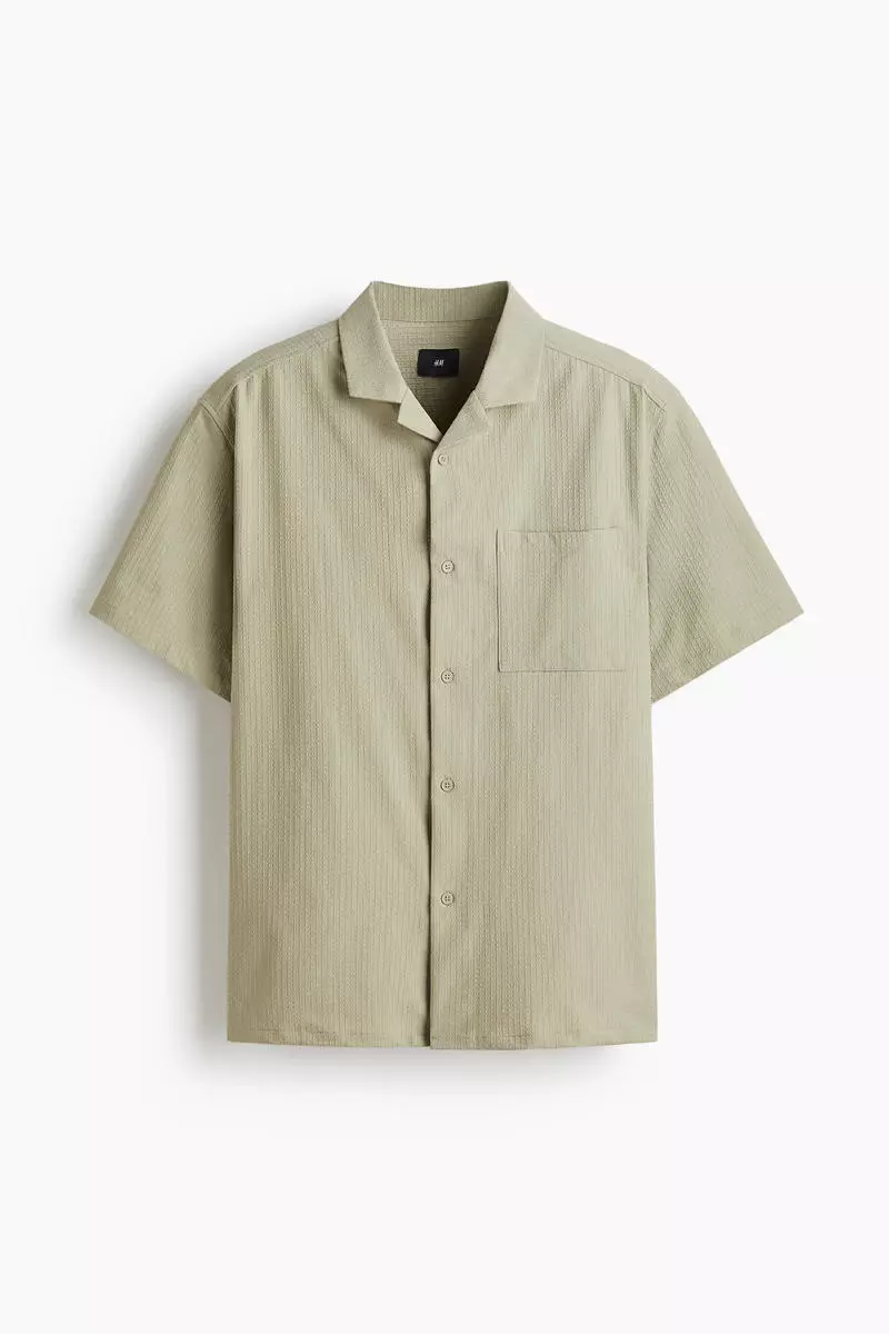 Loose Fit Textured resort shirt