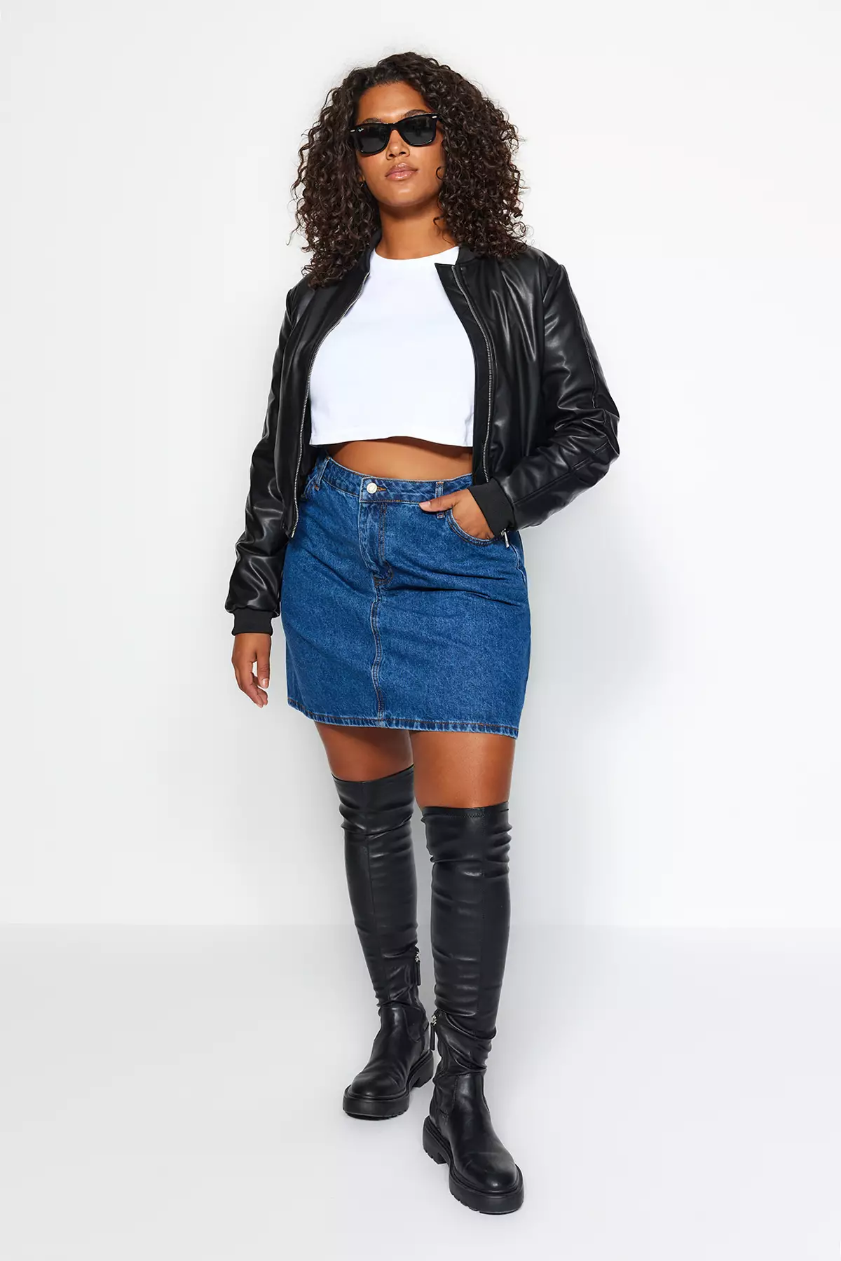 Denim Short Skirt