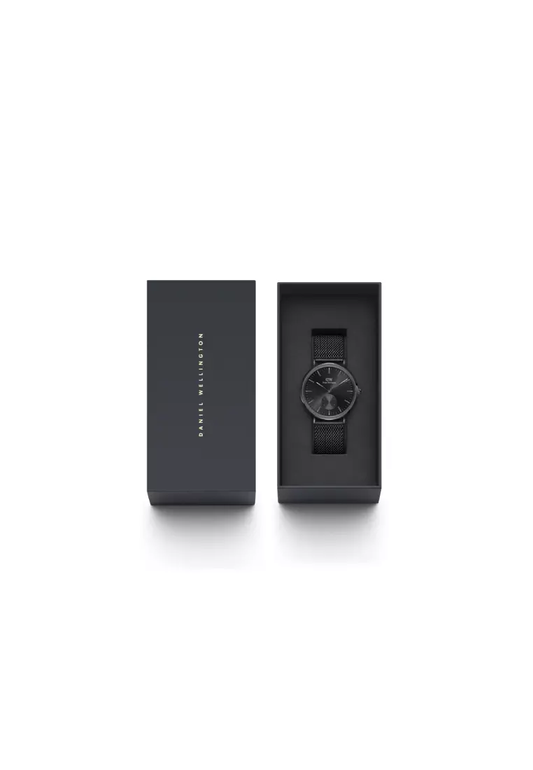 Classic Multi-Eye 40mm Ashfield Onyx Black Dial - Multi Eye Watch for men - Stainless Steel Strap Watch - Fashion Watch - DW Official - Authentic