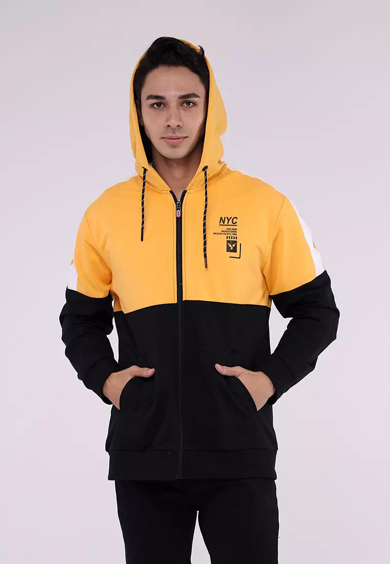 Jacket Yellow Hoodie Designer Black And Yellow Jacket Hoodie