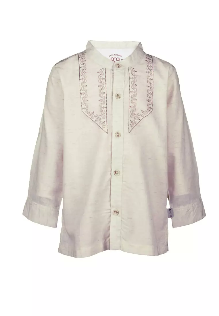 Qna Boy Abdelh Kemeja Anak Cream