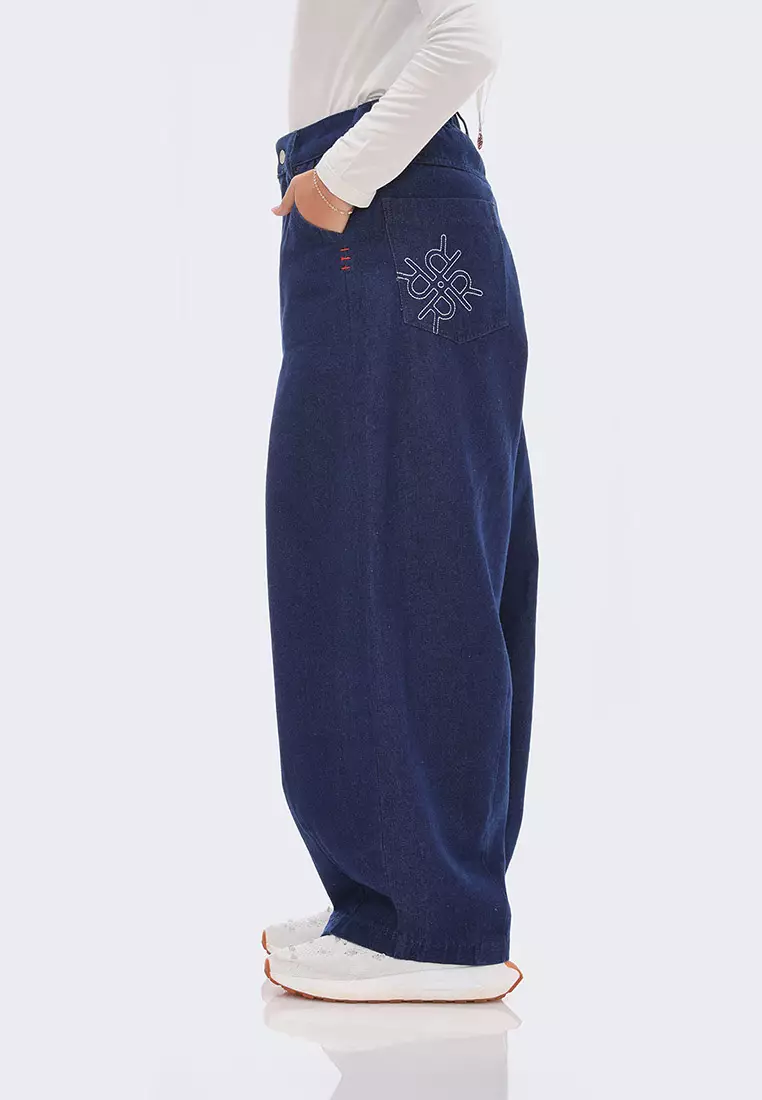 Ria Miranda Navy Blue Amari Pants
