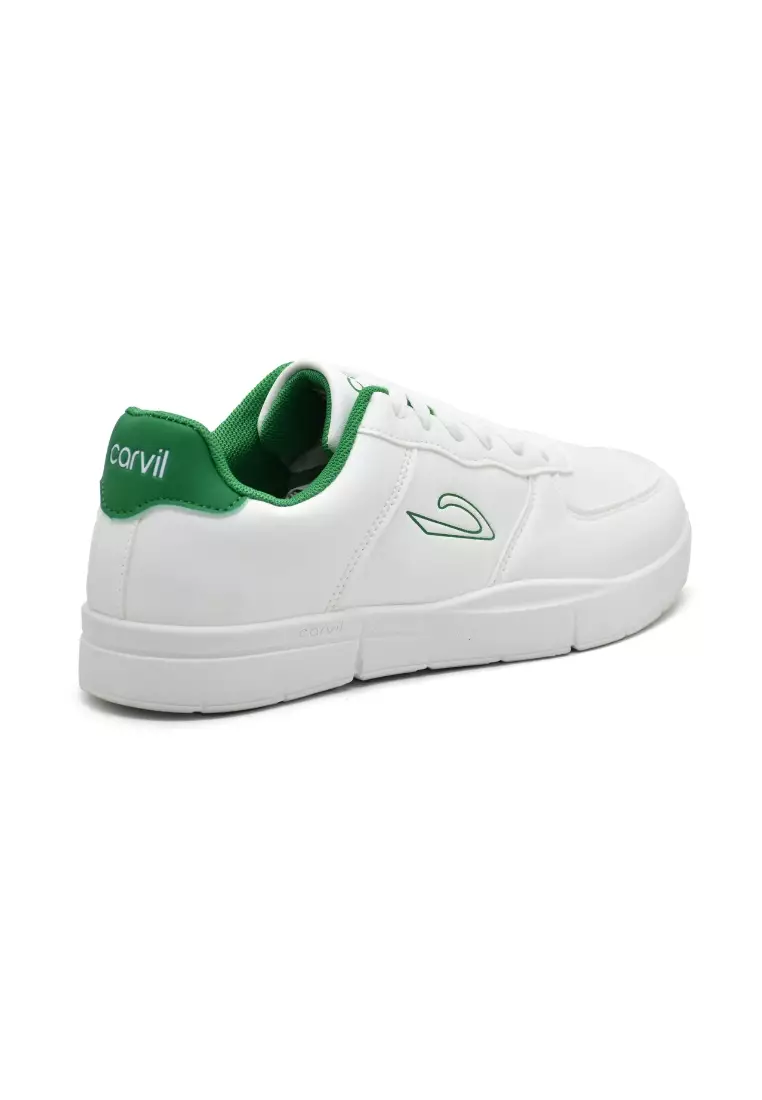 Carvil Sepatu Pria Leon-LM White/Green