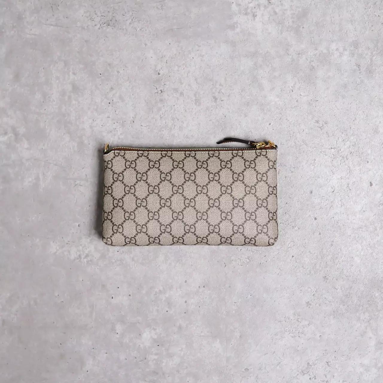 Tas GUCCI GG SIGNATURE MONOGRAM WRIST WALLET ON CHAIN BAG 100% ORIGINAL