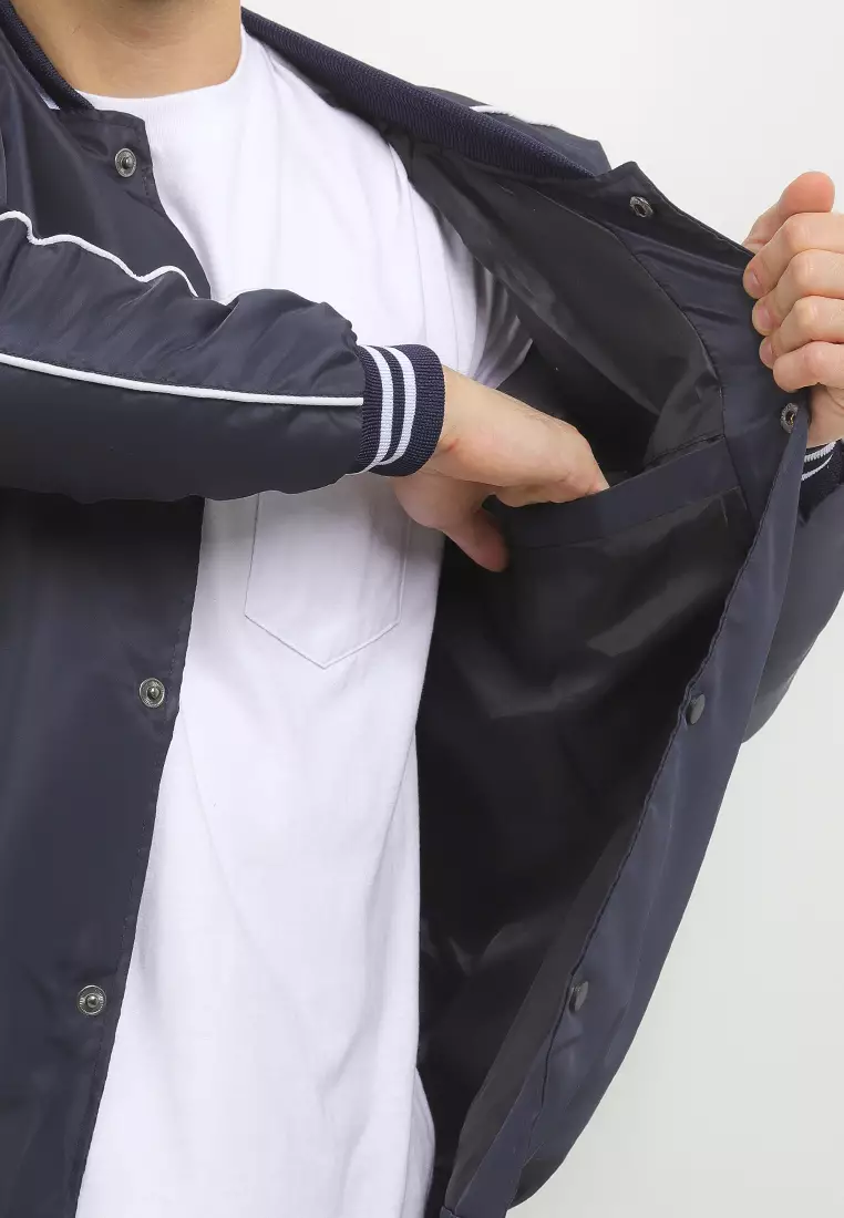 BULFARO Jaket Bomber Varsity Salvatore - Navy Blue