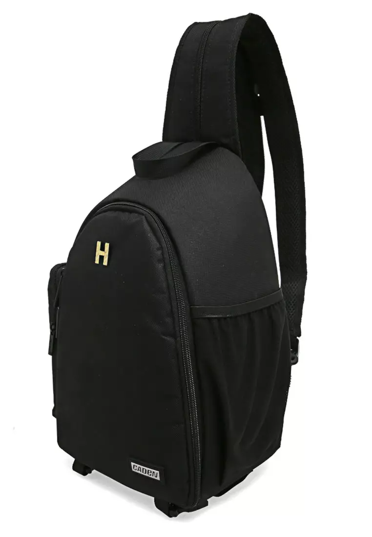 Eunh Tas Selempang Ransel Kamera DSLR Unisex Waterproof Shockproof Material Oxford Fabric 600D ORIGINAL - Black