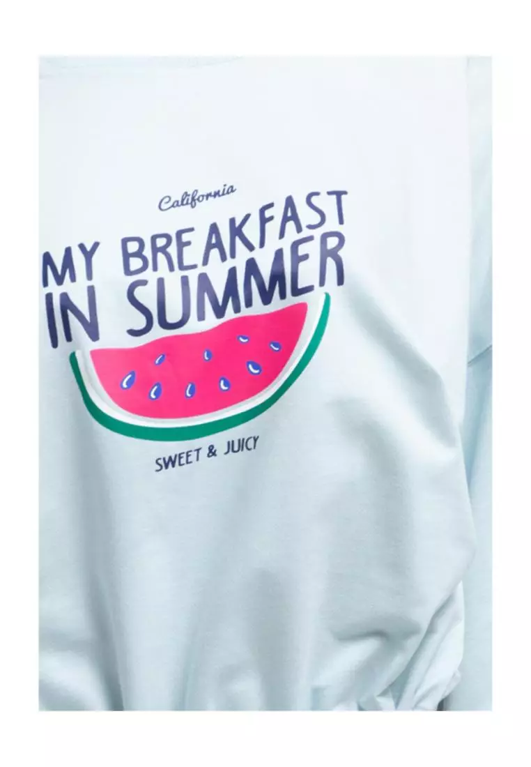 Sweater Wanita Rowoon Baby Blue