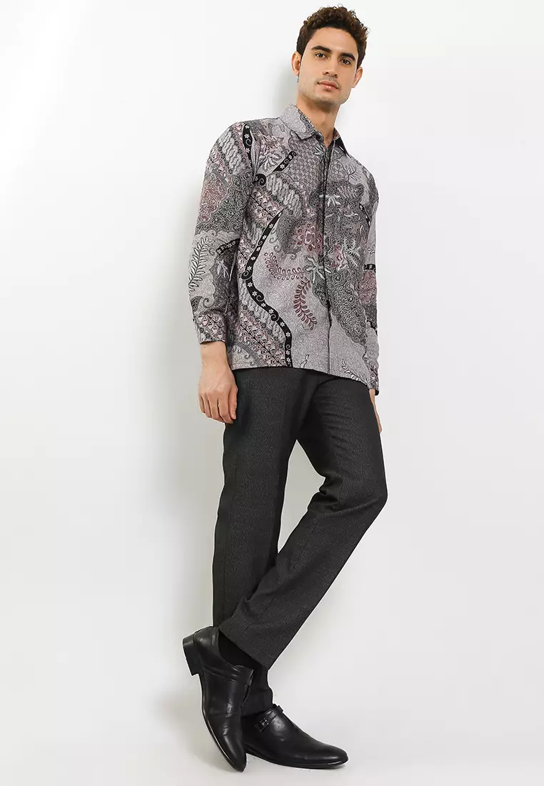 Prodo Kemeja Batik Exclusive Premium Pria Casual Modern Lengan Panjang