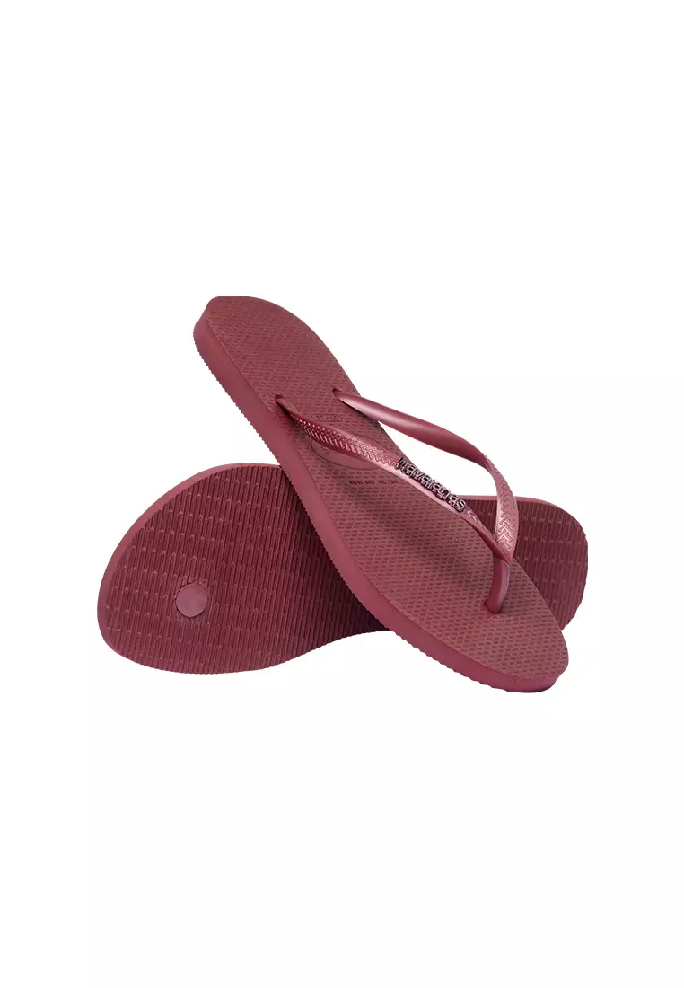 Slim Logo Metallic Flip Flops