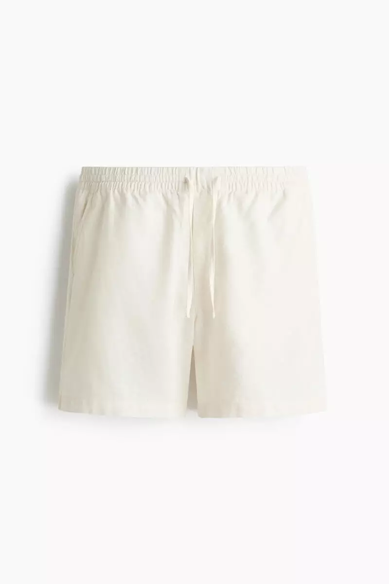 Relaxed Fit Linen-blend shorts