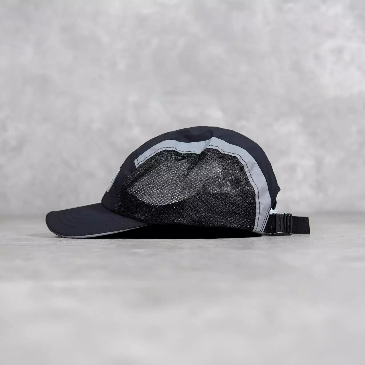 Topi SUPREME SIDE MESH BLACK CAMP CAP 100% ORIGINAL