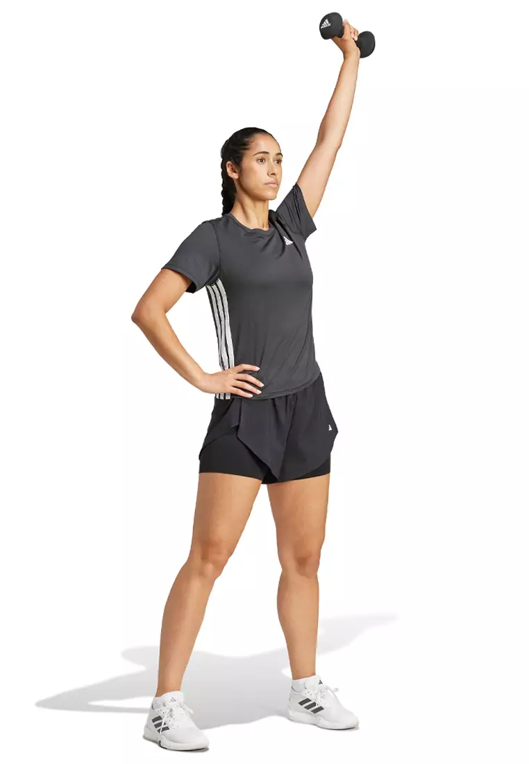 Train Essentials 3-Stripes Workout T-Shirt