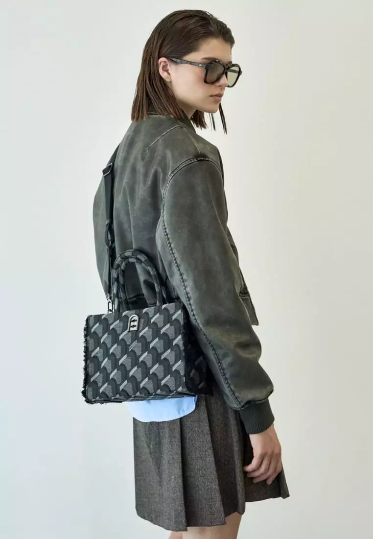 Jual ROSA.K Jeans Monogram Day Tote Denim Black SM Original