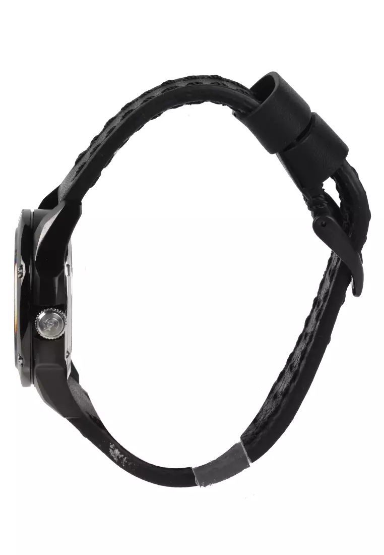 Alexandre Christie - Jam Tangan Wanita - Black - Leather Strap - 6589 BFLIPBA