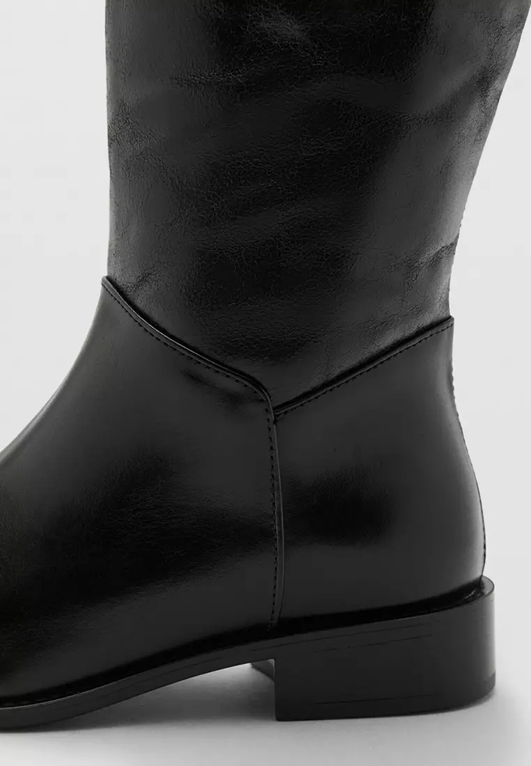 Knee-High Leather Boots