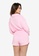 MISSGUIDED pink Towelling Half Zip Top And Shorts Set 9B751AAD003851GS_1