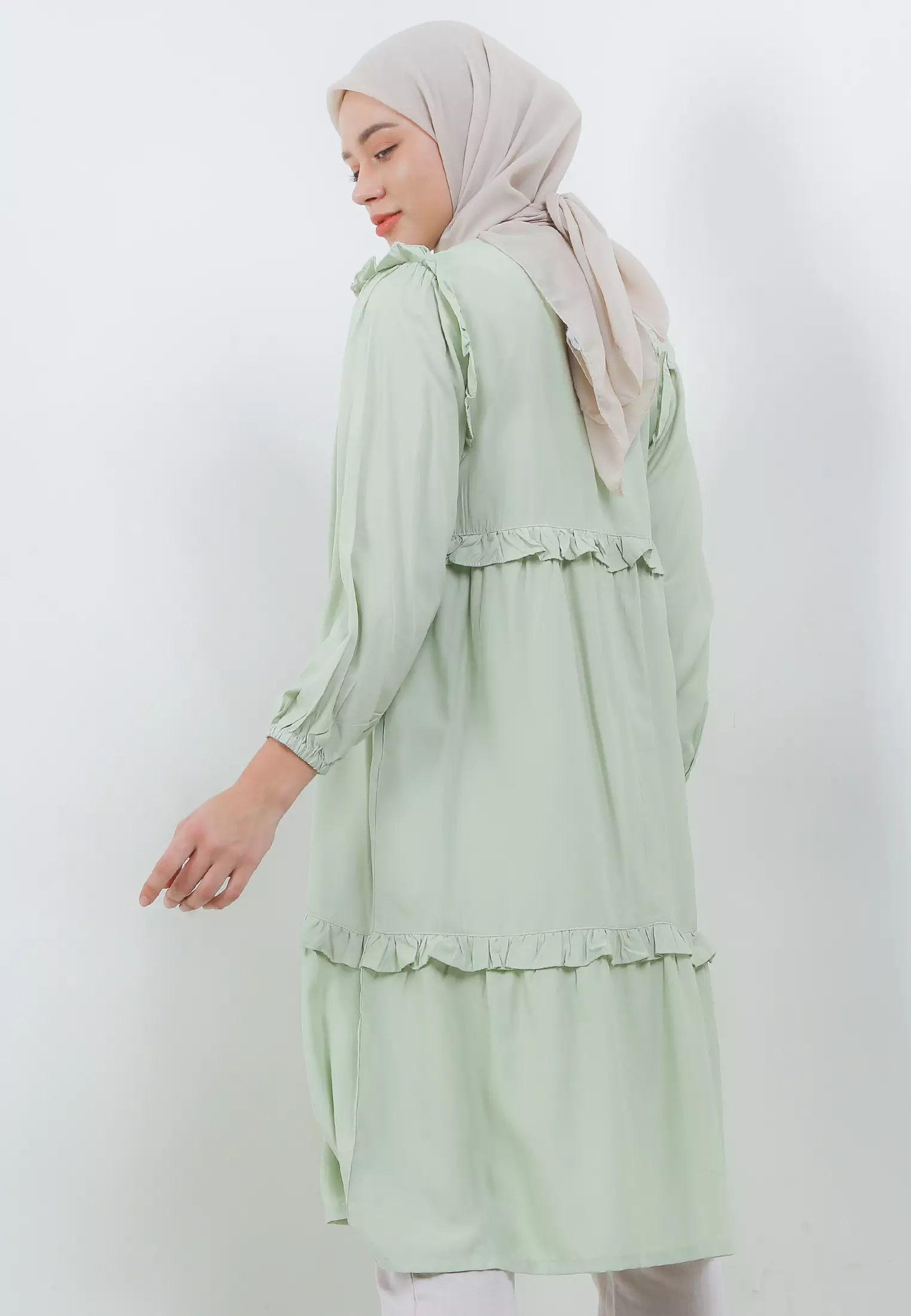 MFMW Doremi Midi Dress Gamis Green