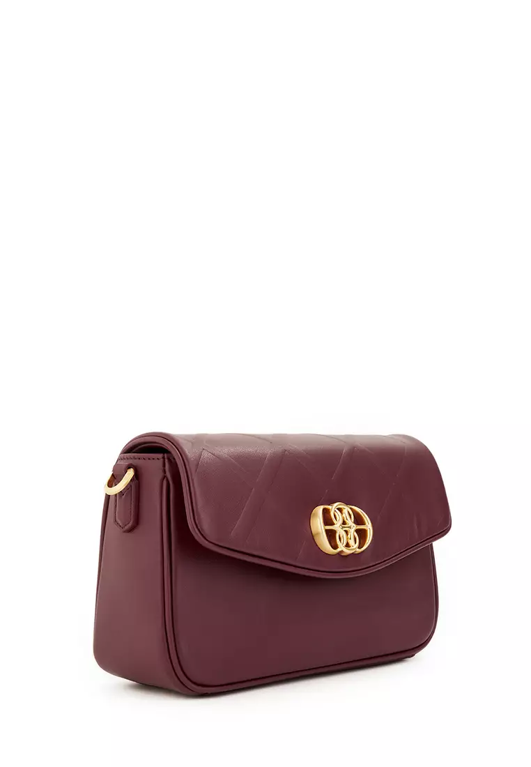 Magenta Purple Lean Small Crossbody Bag