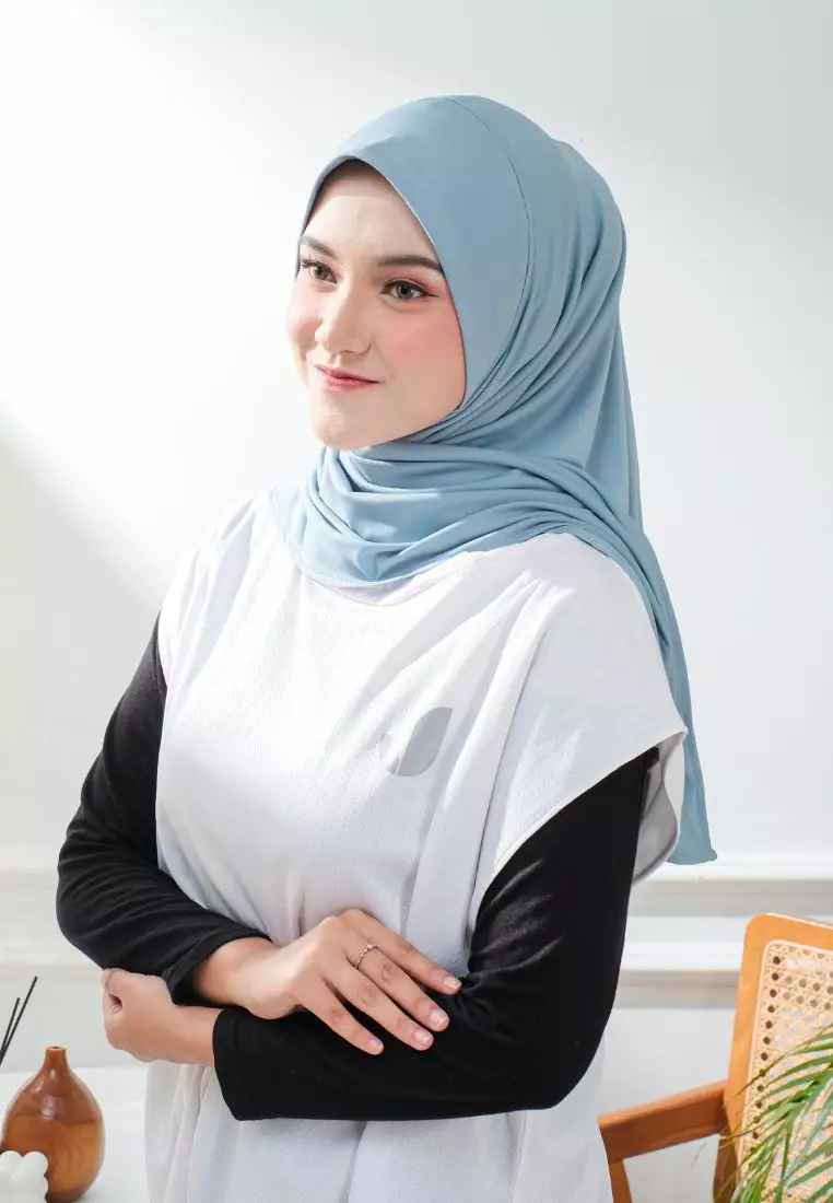 Segitiga Instan Oval Kania Dusty Blue