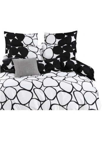 AT&IN AT&IN White & Black Comforter Set 680TC - Ryland 2EA06HLB4961E9GS_1
