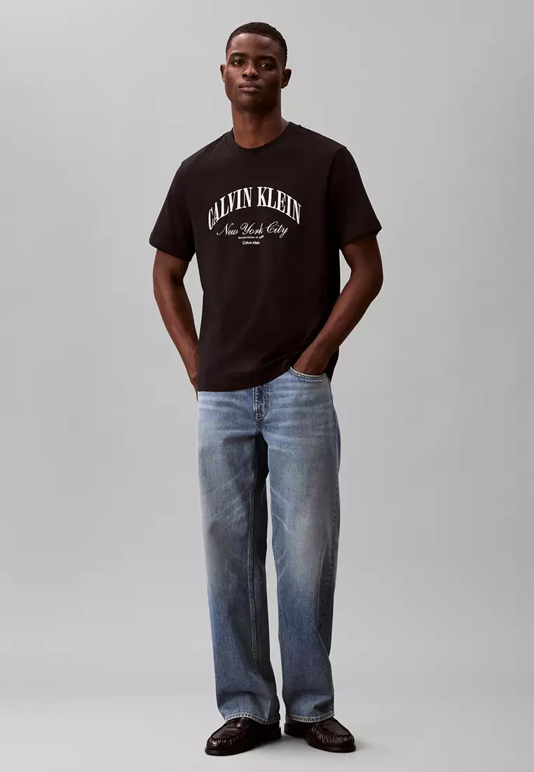 Embroidered NYC Logo T-Shirt - Calvin Klein Jeans