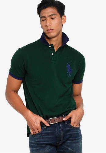 Shop Polo Ralph Lauren Custom Slim Fit Basic Mesh Polo Online On