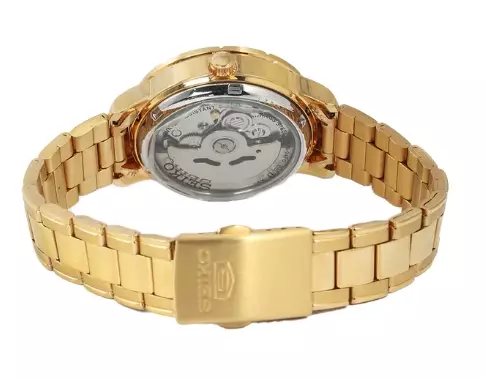 Jam Tangan Pria Seiko 5 Sports SNK888K1 SNK888K1X1 Strap Stainless Steel Gold Color Gold Dial Automatic Original Garansi Resmi